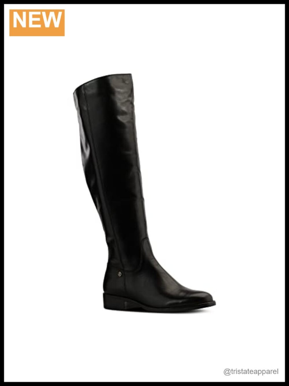 Women's Leather Knee-High Boots Block Heel Cushioned Insole Durable Versatile